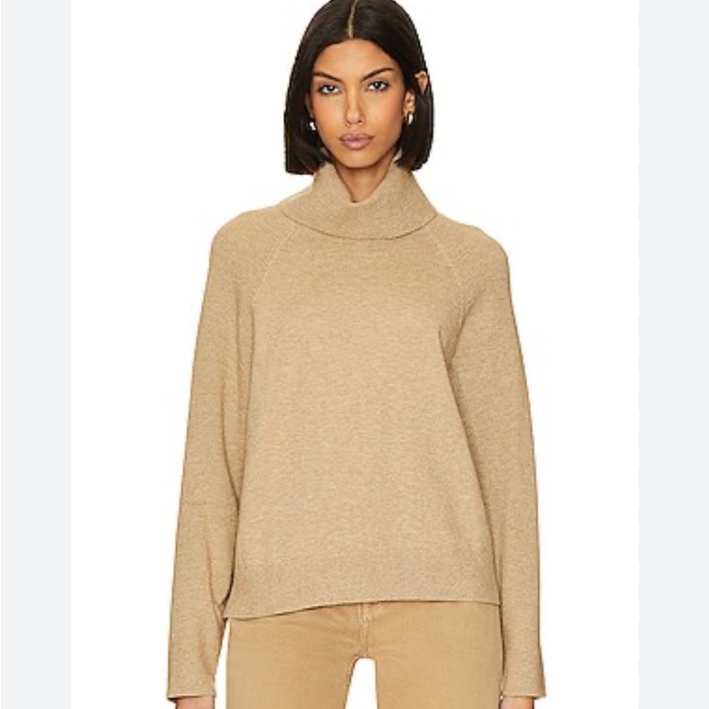 Elegant Tan Turtleneck Sweater